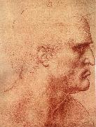 LEONARDO da Vinci Study fur the communion oil painting artist